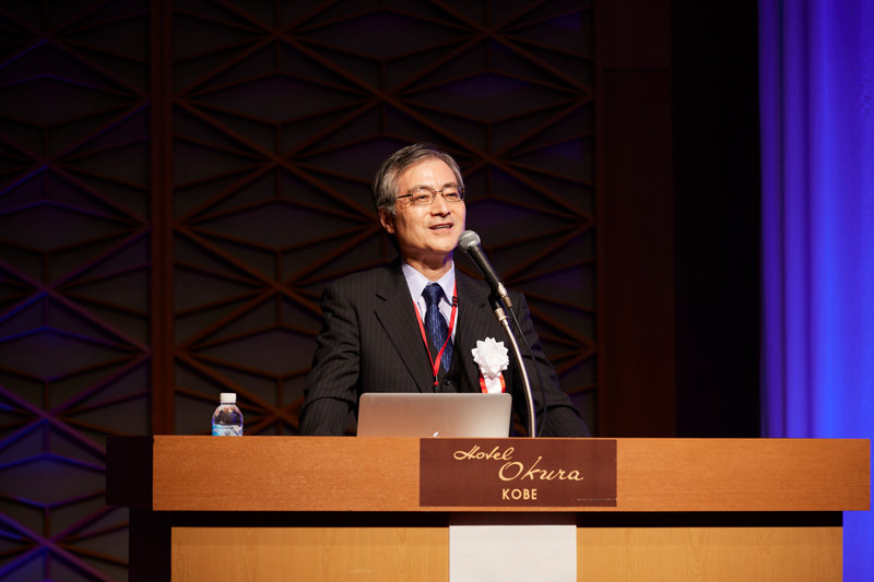 講演する赤水氏（提供写真）