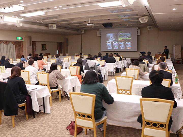 山梨臨床検査フォーラムが開かれた（写真は超音波研修会）
