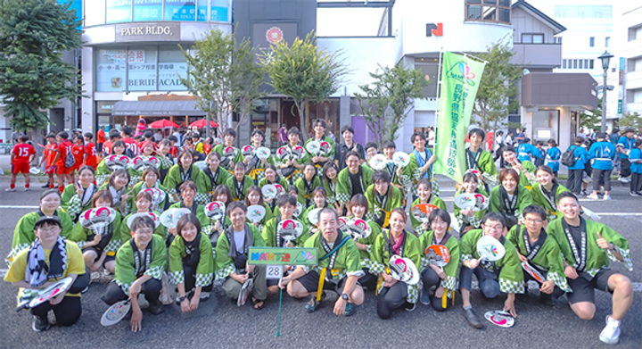 青年局が企画し参加した祭り「松本ぼんぼん」（右下）