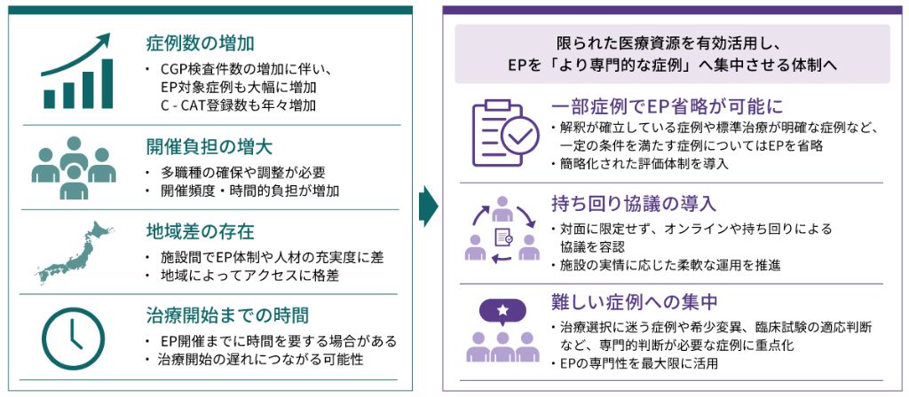 図　エキスパートパネル運用見直しの背景と今後の方向性