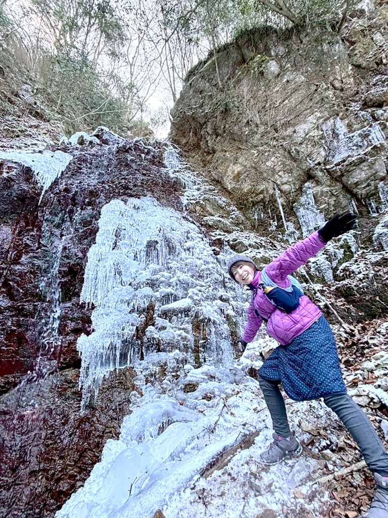六甲山の氷瀑トレッキング