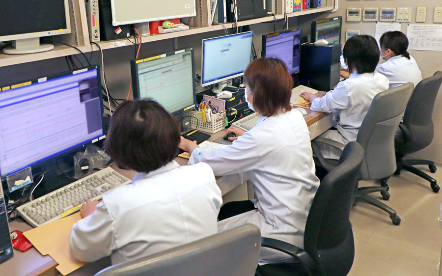 データ解析の様子