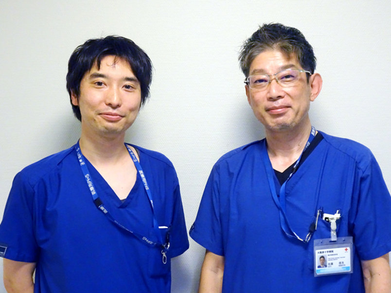 佐藤技師長（右）と沼田氏