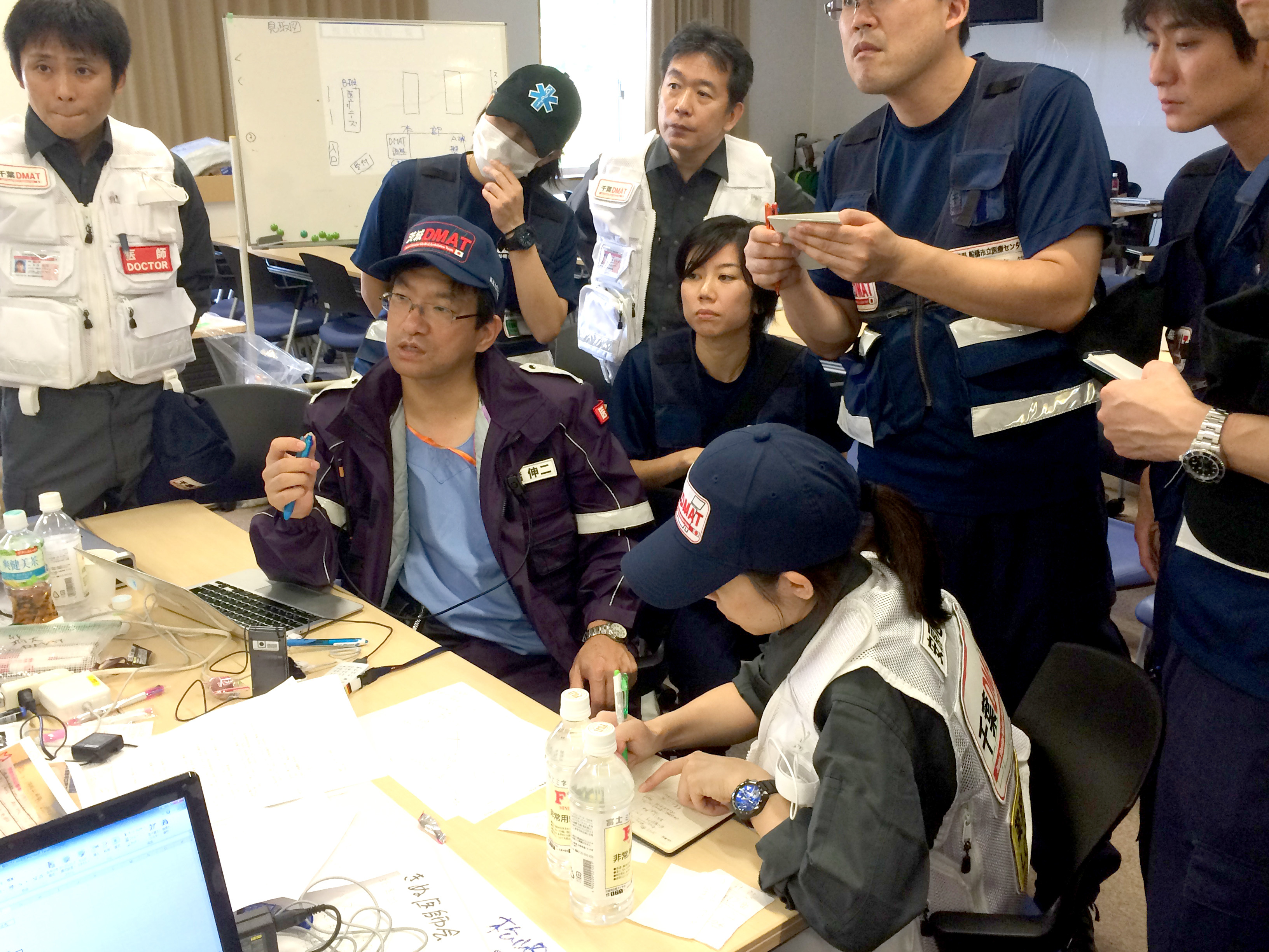 鬼怒川氾濫時のDMATの調整本部