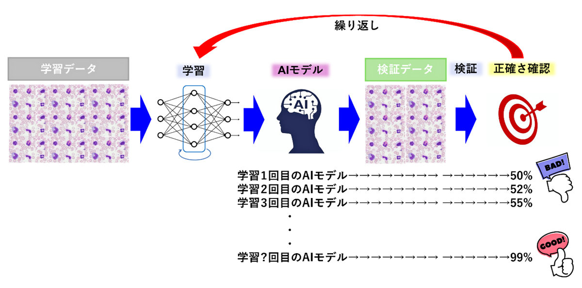 図2：教師あり学習のイメージ（筆者が作成）