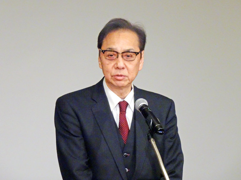 挨拶に訪れた畦元氏